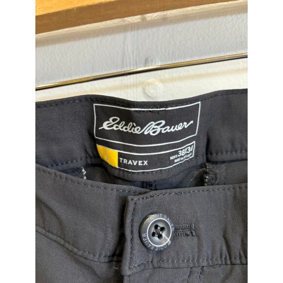 Eddie Bauer Travex Pants Mens Size 38 x 34 Black - Picture 2 of 4